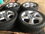4 JANTES ALU ROUES COMPLETES BMW 17" KIT HIVER TOP SERIE 1